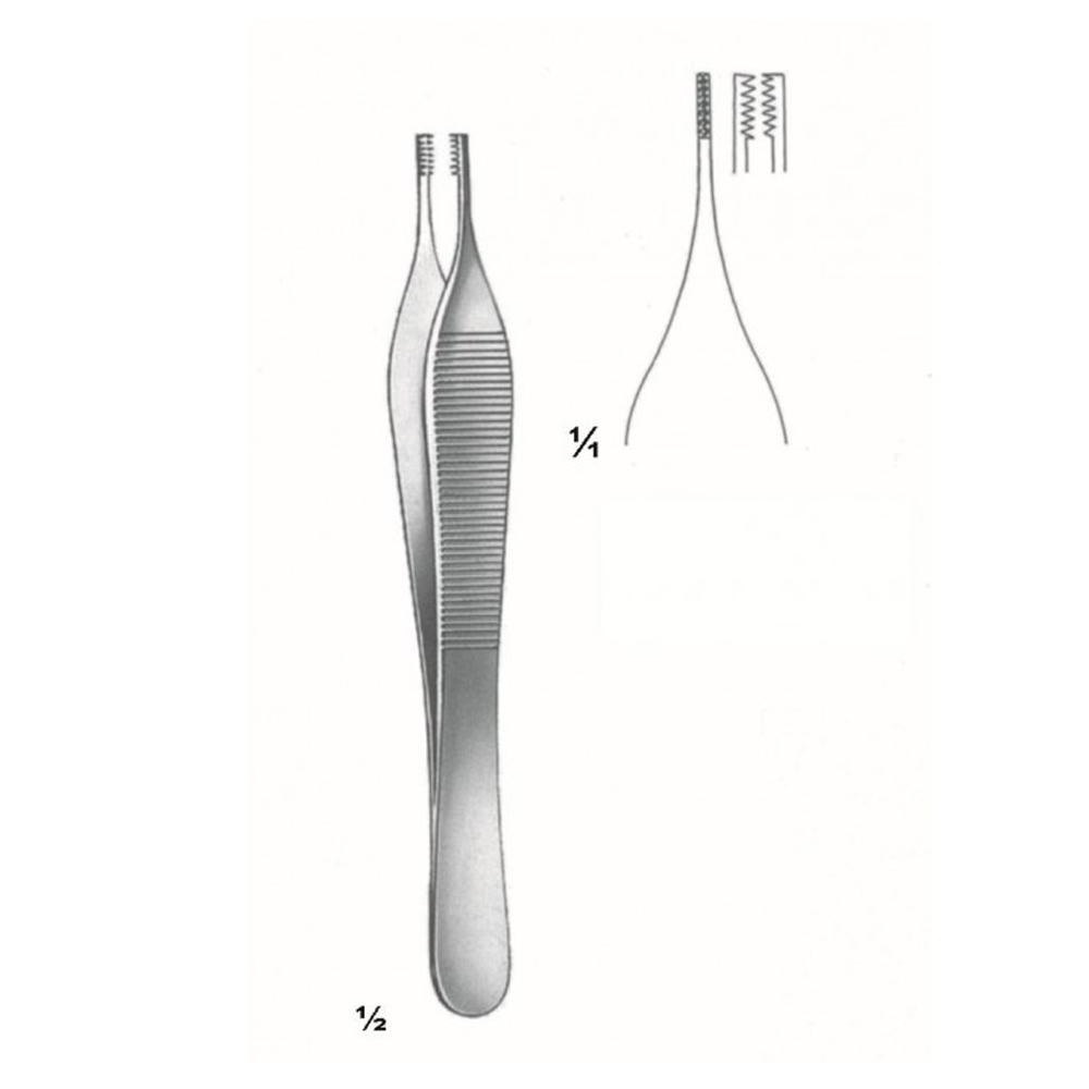 Adson Brown Forceps SPI – Steel Plated Instrument